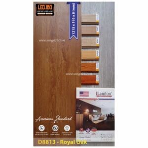 Sàn gỗ công nghiệp cao cấp 8ly Lamton - Mã Rustic D8813. ĐVT: m2 - Ảnh 2